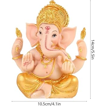Amazon.co.jp: ガネーシャ 置物 インドの神様 ゾウ アジアン雑貨